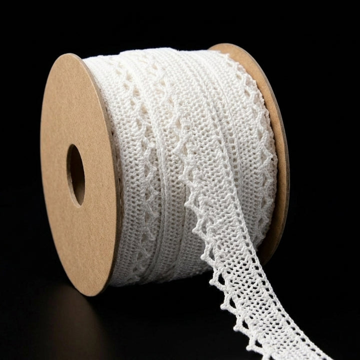 Natural Cotton Kingri Crochet Lace Trim – 5 Mtr