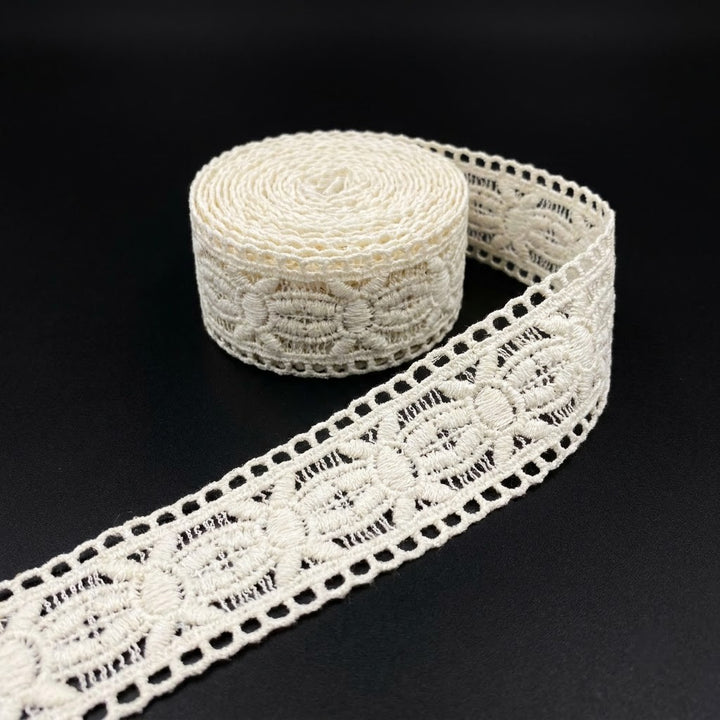 Natural Braided Chemical Cotton Lace - 5mtr