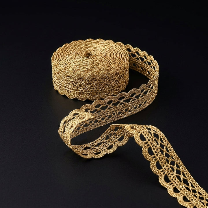 Golden Scalloped Arch Crochet Lace Trim - 5 mtr