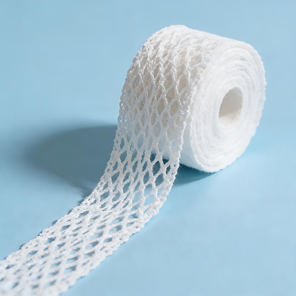 Off White Cotton Crochet Mesh Tulle Lace Trim - 5 mtr
