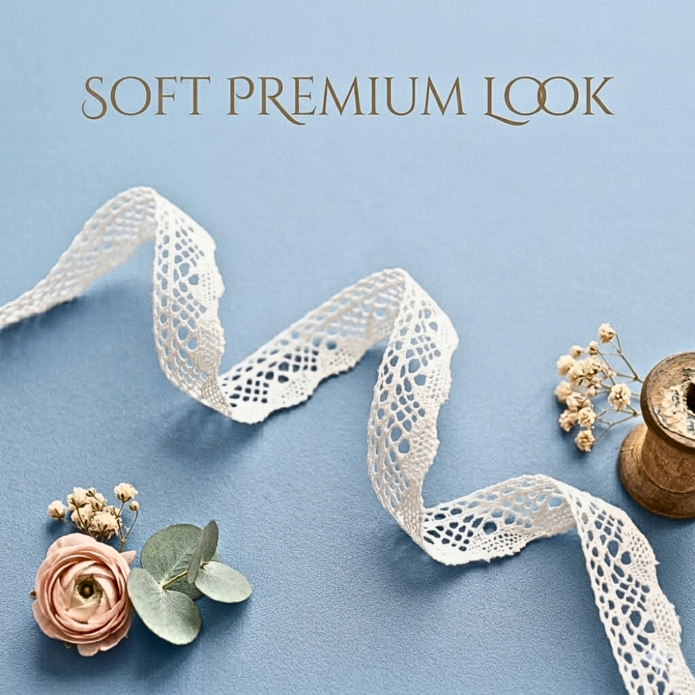 Off White Scallop Cotton Crochet Lace Trim – 5 Mtr