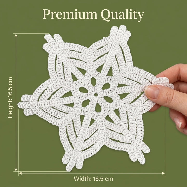 Natural Large Star Shaped Embroidered Chemical Patches – Pack of 2