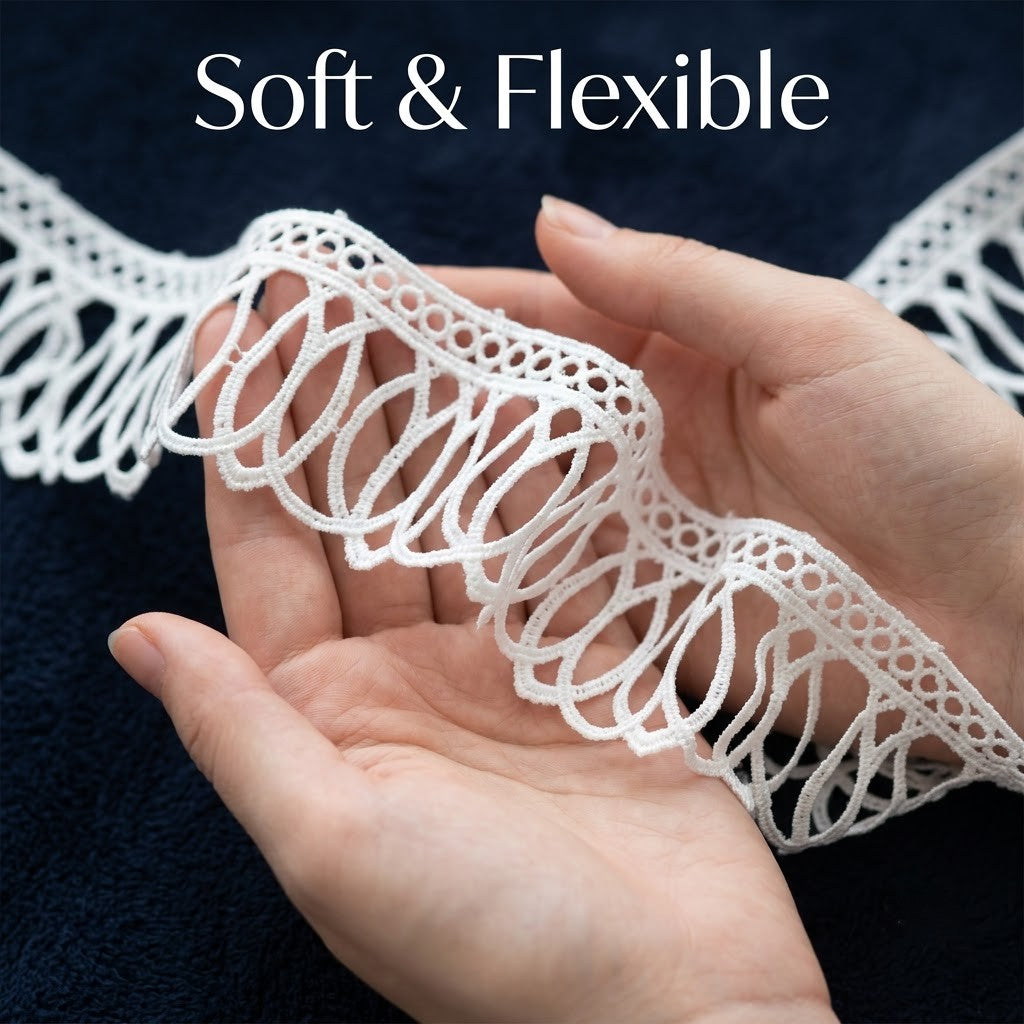 Off-White Loop Drop Chemical Lace - 5 mtr