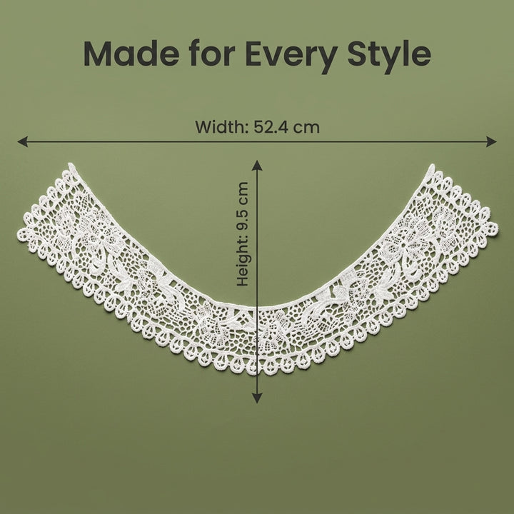 Off White Single Wrap Around Collar Chemical Patch - Pack of 1