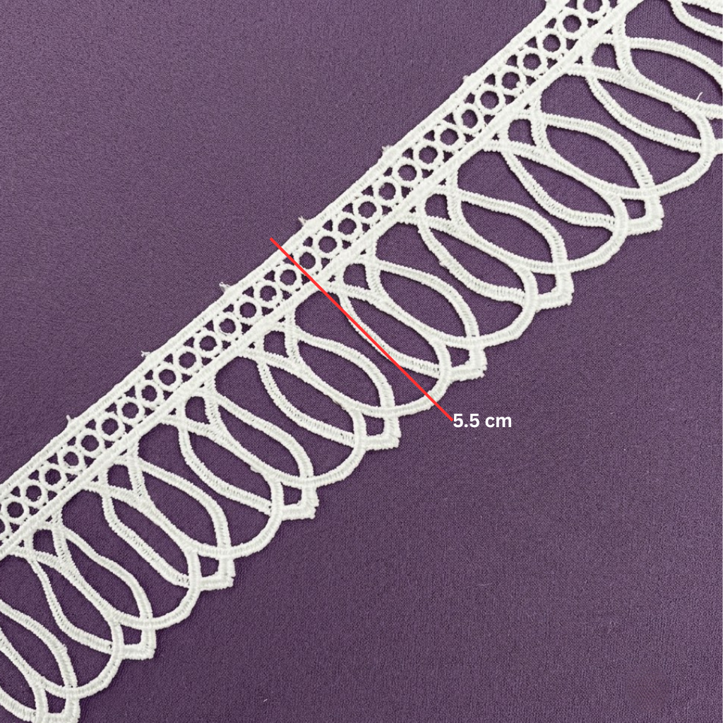 Off-White Loop Drop Chemical Lace - 5 mtr