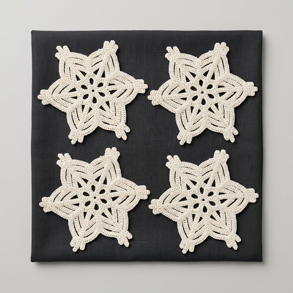 Natural Large Star Shaped Embroidered Chemical Patches – Pack of 2