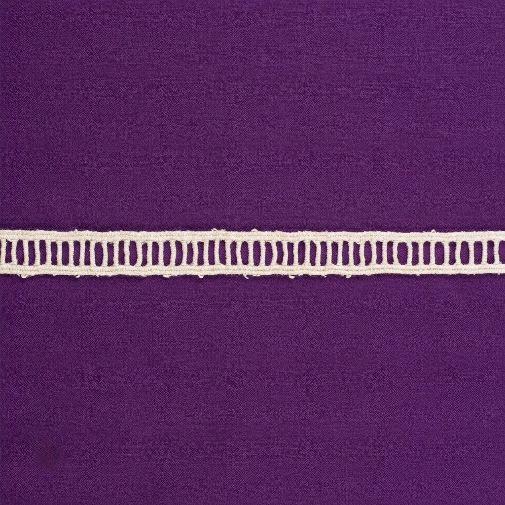 Natural Ladder Chemical Cotton Lace - 25 mtr