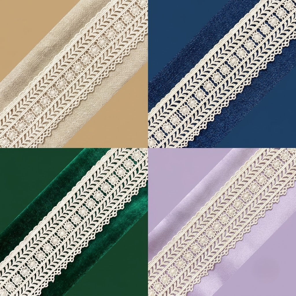 Natural Botanical Chemical Cotton Lace - 5mtr