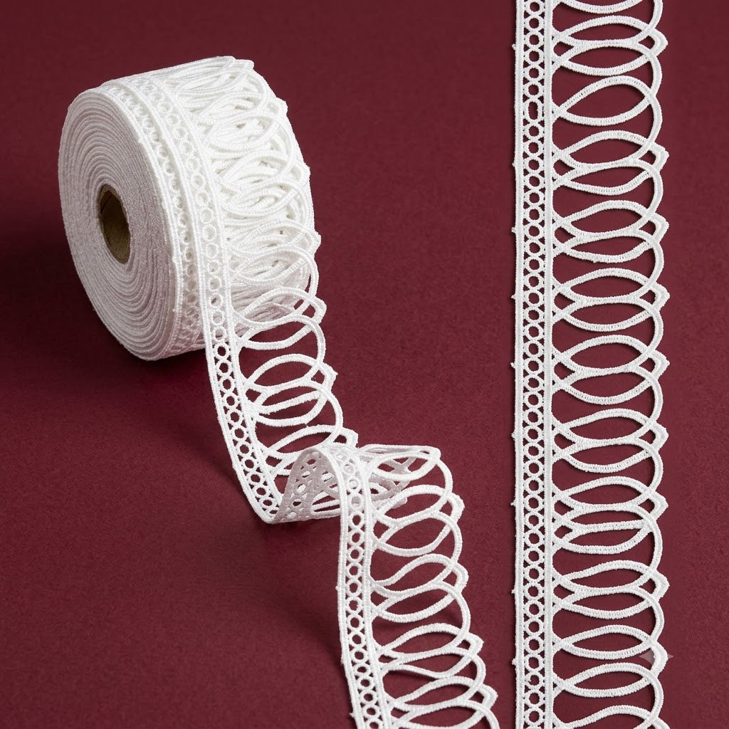 Off-White Loop Drop Chemical Lace - 5 mtr