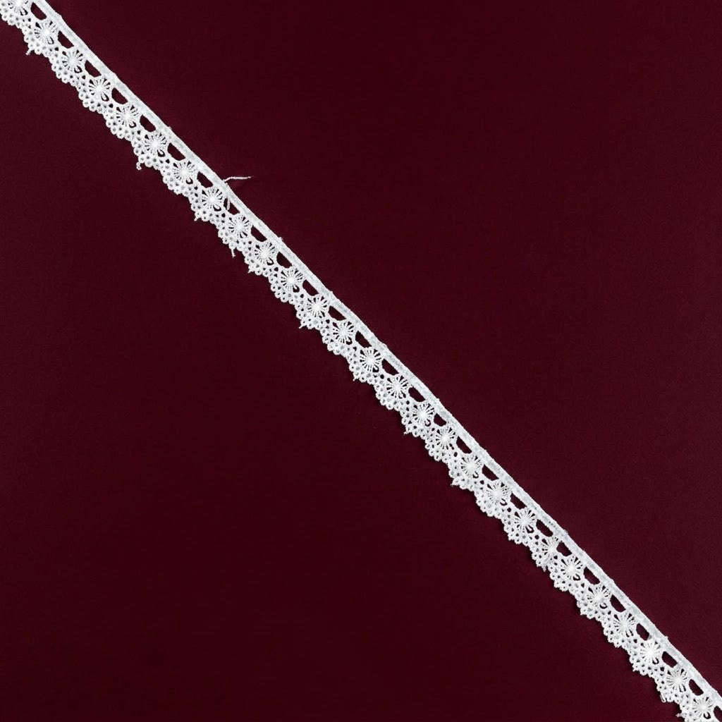 Off-White Delicate Floral Chemical Lace - 5 mtr