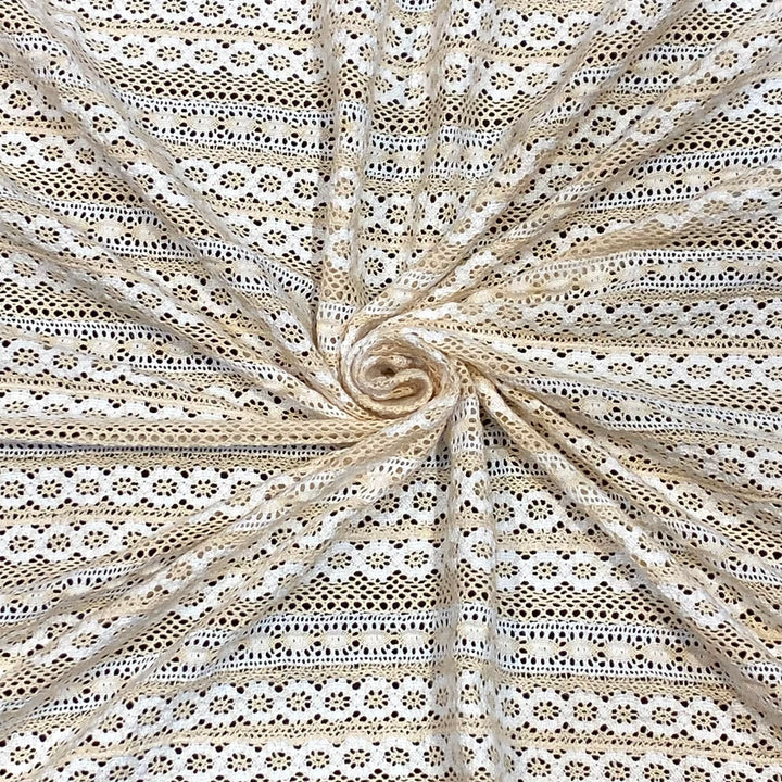 Knitted Texture Pattern Crochet Fabric
