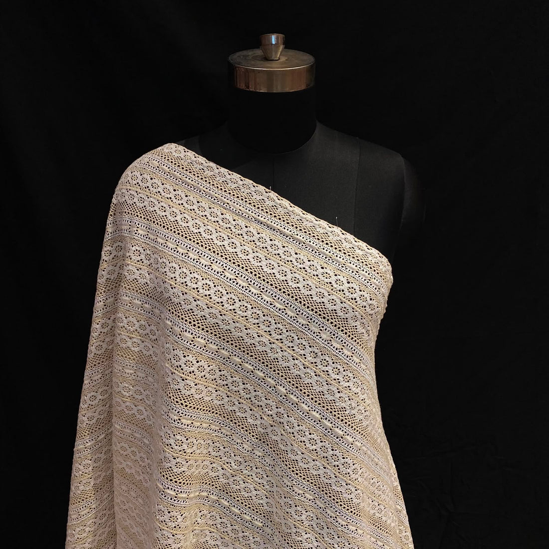Knitted Texture Pattern Crochet Fabric