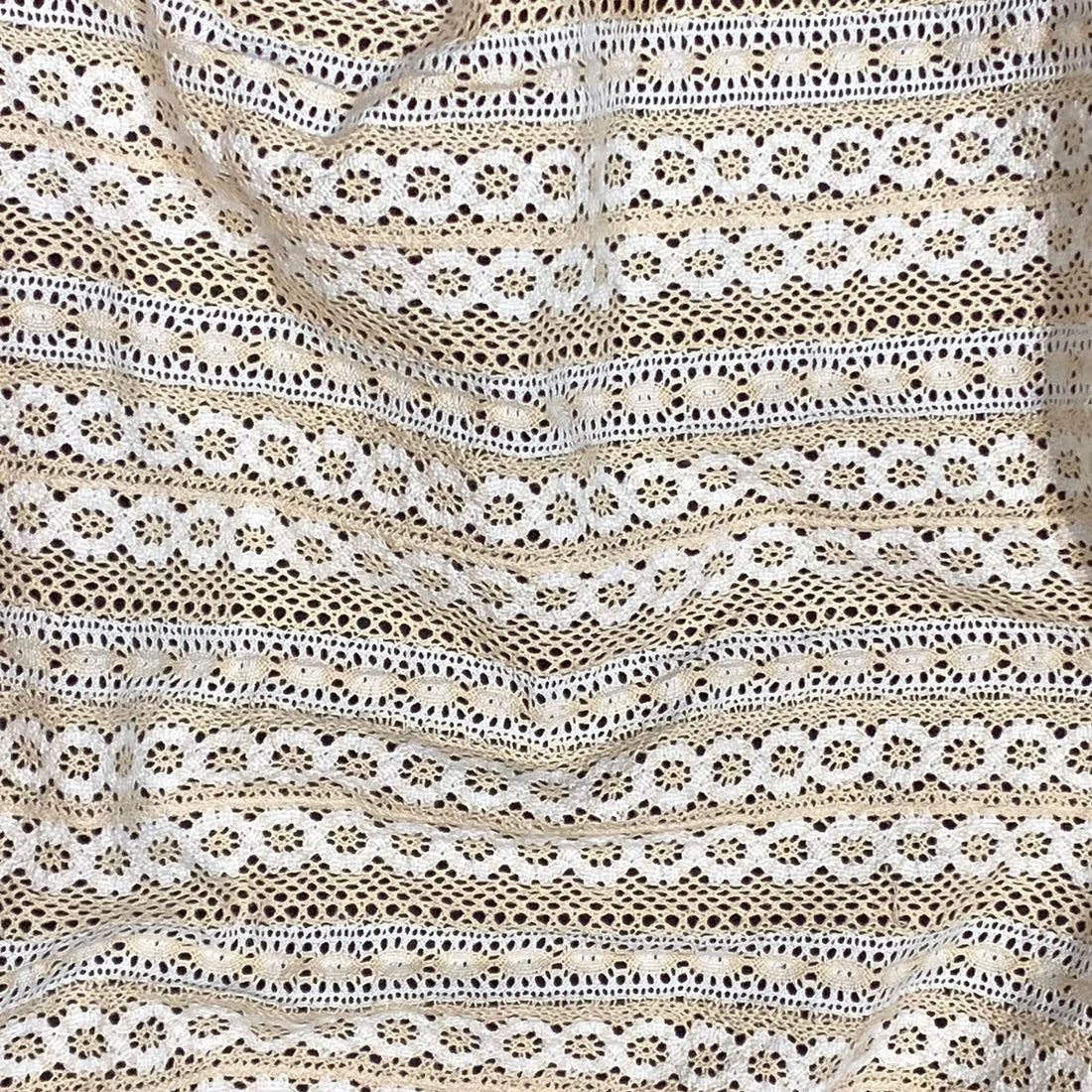 Knitted Texture Pattern Crochet Fabric