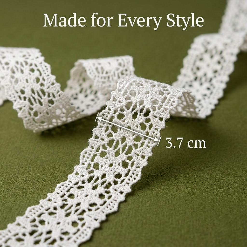 Off-White Geometric Stripe Chemical Lace - 5 mtr