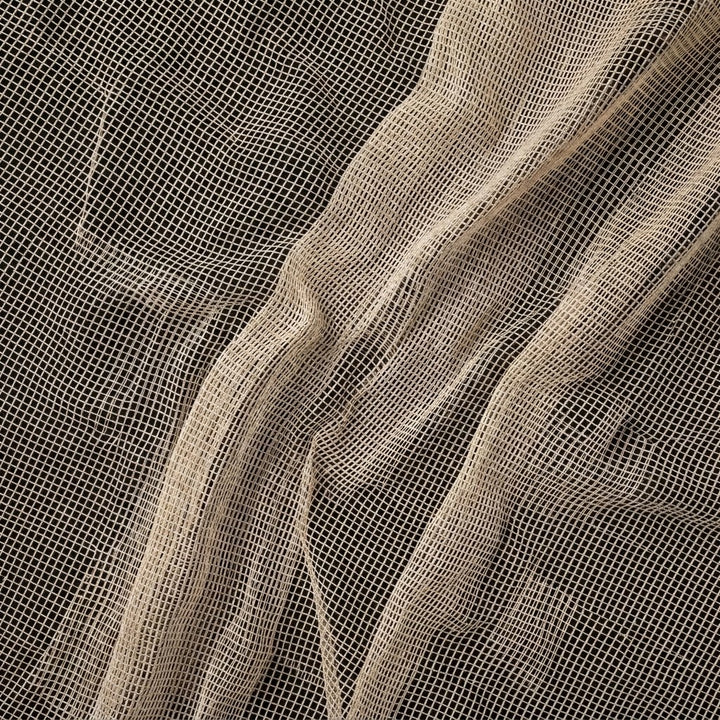 Natural Square Mesh Fabric - 5 Meters