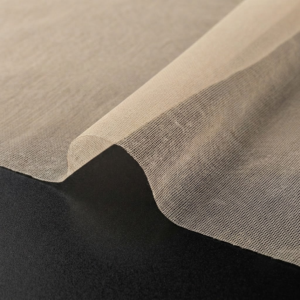 Natural Square Mesh Fabric - 5 Meters